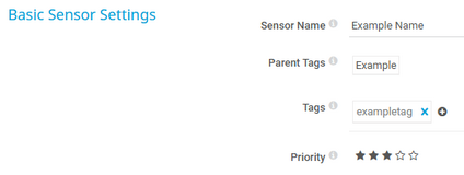 Basic Sensor Settings